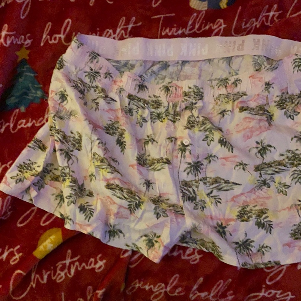 Pink brand sleep shorts size XL.